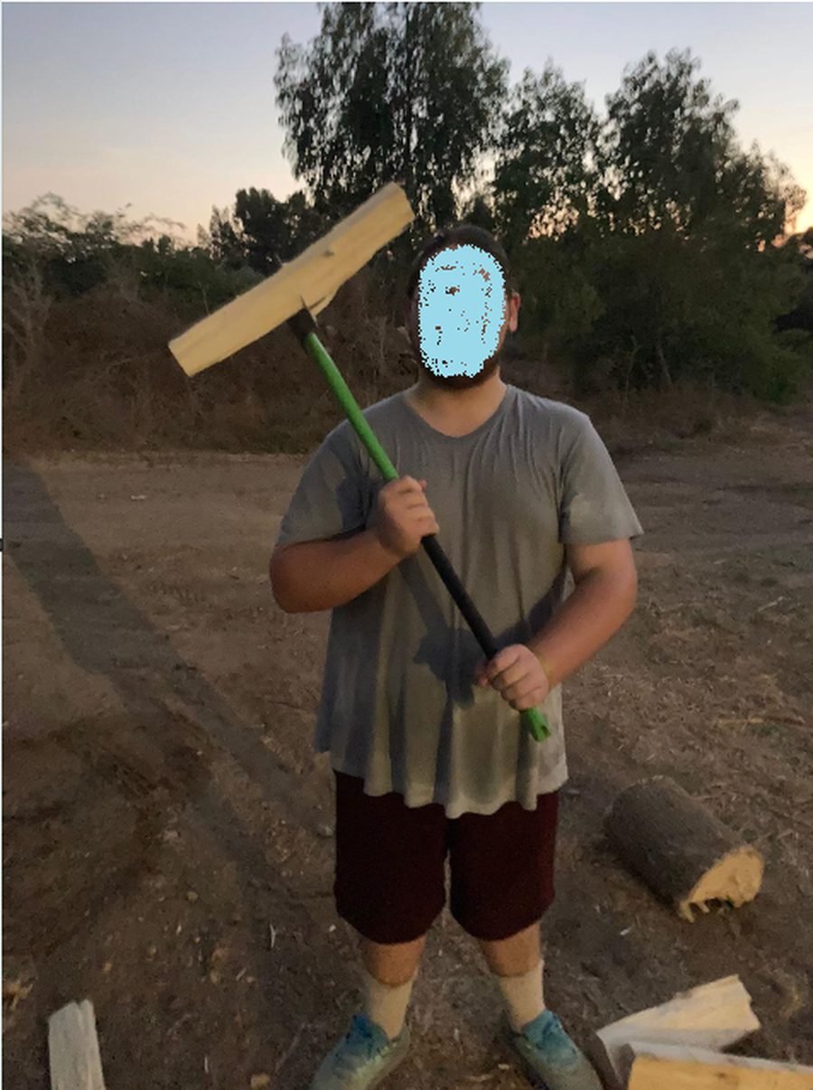 עבודה עם ציוד וכוח בחוץ